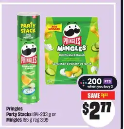 Chalo FreshCo Pringles Party Stacks 194-203 g or Mingles 155 g offer