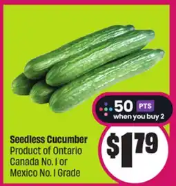 Chalo FreshCo Seedless Cucumber Product of Ontario Canada No. 1 or Mexico No. 1 Grade offer