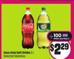 Chalo FreshCo Coca-Cola Soft Drinks 2 L Selected Varieties offer