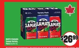 Chalo FreshCo Mott's Clamato Caesar Variety Pack 12x341 mL offer