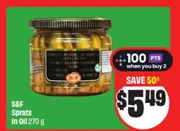 Chalo FreshCo S & F Sprats In Oil 270 g offer
