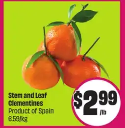Chalo FreshCo Stem and Leaf Clementines Product of Spain offer