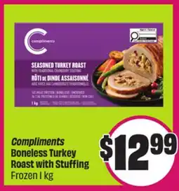 Chalo FreshCo Compliments Boneless Turkey Roast with Stuffing Frozen 1 kg offer