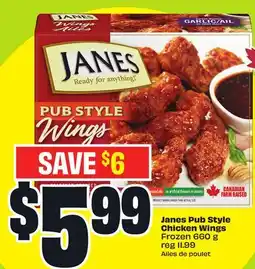 FreshCo Janes Pub Style Chicken Wings Frozen 660 g offer