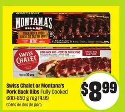 FreshCo Swiss Chalet or Montana's Pork Back Ribs Fully Cooked 600-650 g offer