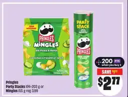 FreshCo Pringles Party Stacks 194-203 g or Mingles 155 g offer