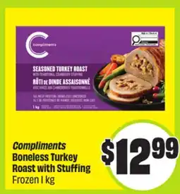 FreshCo Compliments Boneless Turkey Roast with Stuffing Frozen 1 kg offer