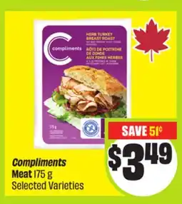 FreshCo Compliments Meat 175 g Selected Varieties offer