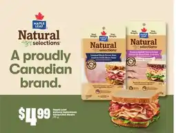 FreshCo Maple Leaf Natural Selections Sliced Deli Meats 175 g offer
