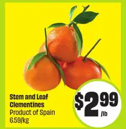 FreshCo Stem and Leaf Clementines offer