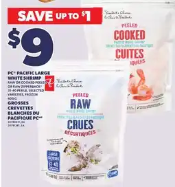 Independent City Market PC PACIFIC LARGE WHITE SHRIMP, 31-40 PER LB offer