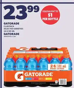 Independent City Market GATORADE 24 X 591 ML offer