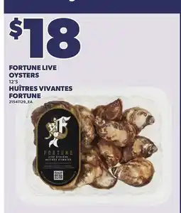 Independent City Market FORTUNE LIVE OYSTERS, 12'S offer