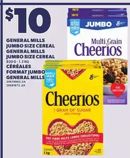 Independent City Market GENERAL MILLS JUMBO SIZE CEREAL, 830 G - 1.3 KG offer