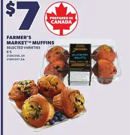 Independent City Market FARMER'S MARKET MUFFINS, 6'S offer