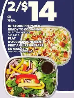 Independent City Market IN-STORE PREPARED READY TO COOK SIDE 545-865 G offer