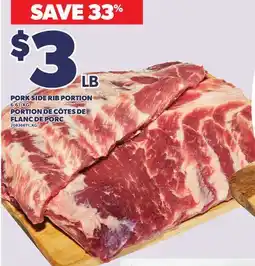 Independent City Market PORK SIDE RIB PORTION offer