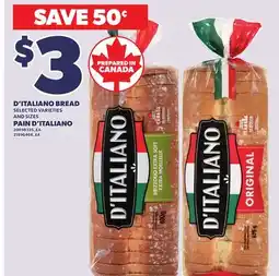 Independent City Market D'ITALIANO BREAD offer