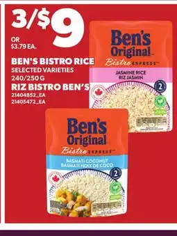 Independent City Market BEN'S BISTRO RICE 240/250 G offer