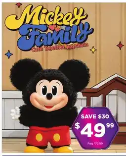 Showcase Mickey Family Cute Together Keychain offer