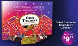 Showcase Dubai Chocolate Countdown Calendar offer
