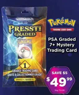 Showcase Pokémon PSA Graded 7 + Mystery Trading Card offer