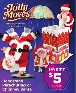 Showcase Jolly Moves Santa Decorations offer