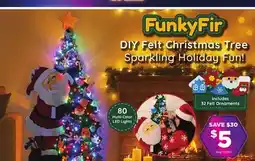 Showcase FunkyFir DIY 63 Felt Christmas Tree offer