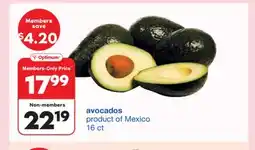 Wholesale Club AVOCADOS, 16 ct offer