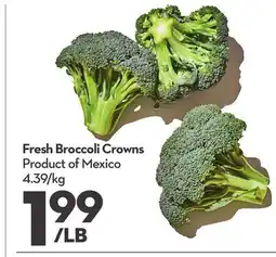 Longo's Fresh Broccoli Crowns offer