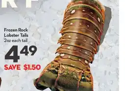 Longo's Frozen Rock Lobster Tails offer
