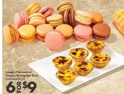 Longo's Longo's Macarons or Longo's Portuguese Tarts offer