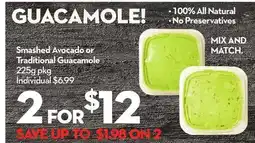 Longo's Smashed Avocado or Traditional Guacamole offer