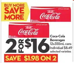 Longo's Coca-Cola Beverages offer