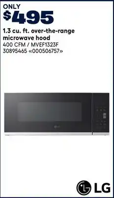 RONA LG 1.3 cu. ft. over-the-range microwave hood offer