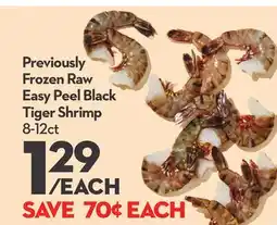 Longo's Easy Peel Black Tiger Shrimp offer