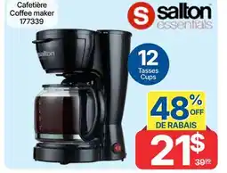 Rossy SALTON ESSENTIALS - Coffeemaker offer