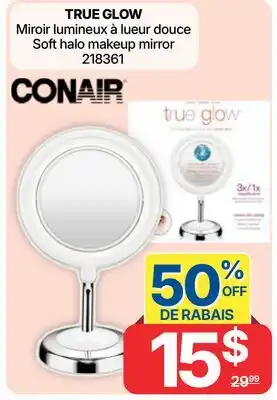 Rossy CONAIR - TRUE GLOW - Soft halo makeup mirror offer