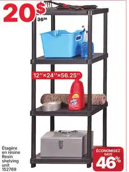 Rossy Resin shelving unit offer