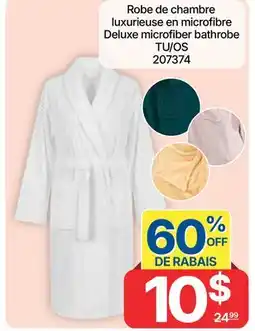 Rossy Deluxe microfiber bathrobe offer