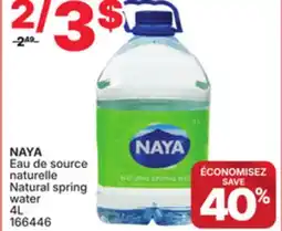 Rossy NAYA Natural spring water offer