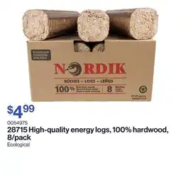 Patrick Morin High-quality energy logs, 100% hardwood, 8/pack offer