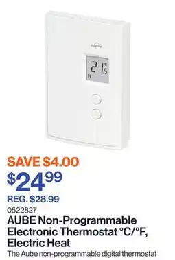 Patrick Morin Non-Programmable Electronic Thermostat °C/°F, Electric Heat offer