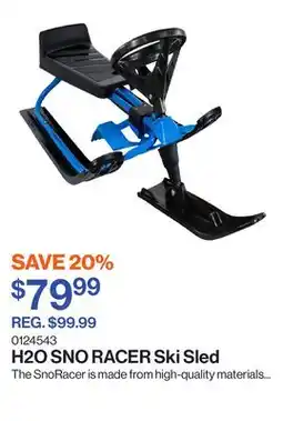 Patrick Morin SNO RACER Ski Sled offer