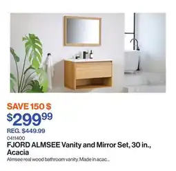 Patrick Morin ALMSEE Vanity and Mirror Set, 30 in., Acacia offer