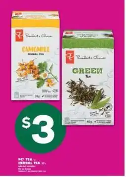 No Frills PC Tea Herbal Tea offer