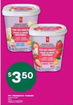 No Frills PC Probiotic Yogurt offer