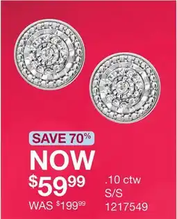 Charm Diamond Bouquet 0.10 CTW Diamond Stud Earrings in Sterling Silver offer