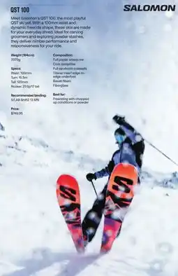 MEC SALOMON QST 100 offer