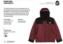 MEC The North Face GORE-TEX Hex Jacket offer